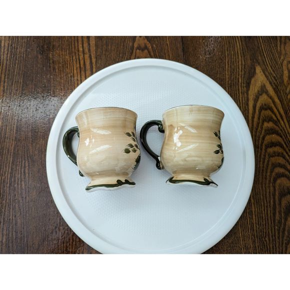 Vtg Home Trends Granada Tuscan Fruit 4" coffee mugs 2 each - Picture 8 of 12